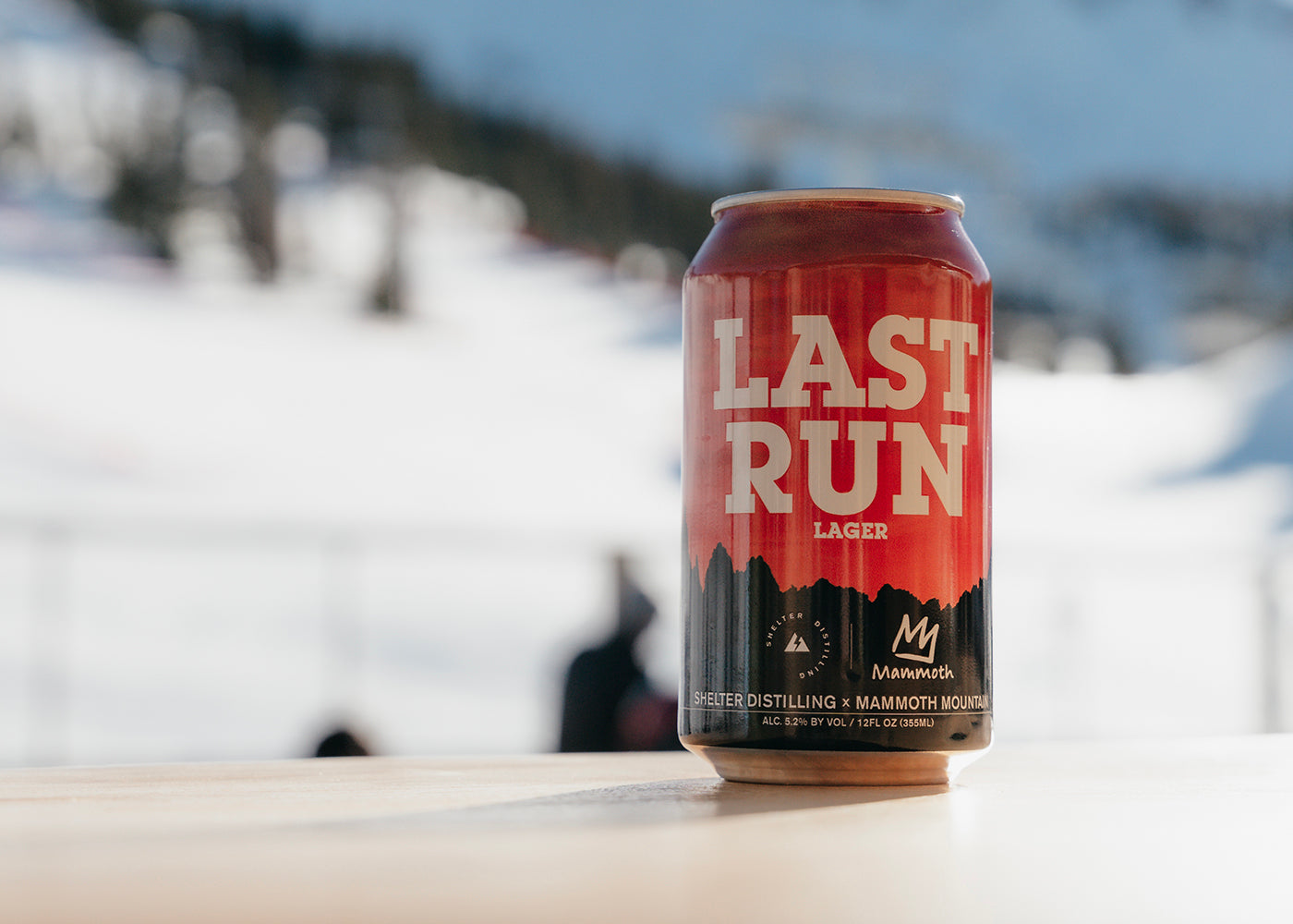 LAST RUN LAGER - A COLLABORATION BEER WITH MAMMOTH MOUNTAIN AND SHELTER DISTILLING
